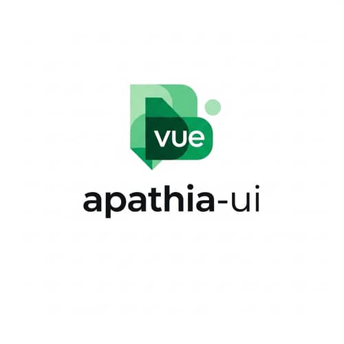 Apathia-UI Vue Component Library Logo Design | Modern & Minimalist