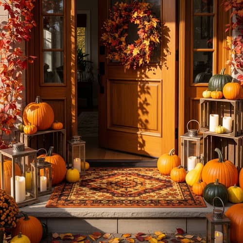 Autumn-Inspired Home Entrance Decor Ideas