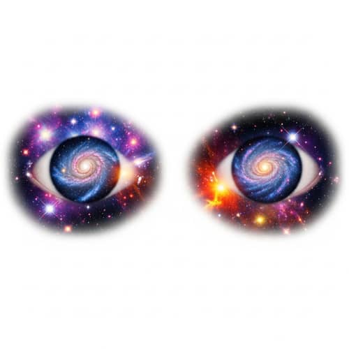 Cosmic Beauty: Mesmerizing Galaxies in Eyes