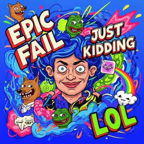 Internet Culture Illustration: Satirical & Playful Style