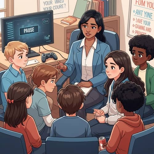 Diverse Children Counseling for Online Gaming Addiction