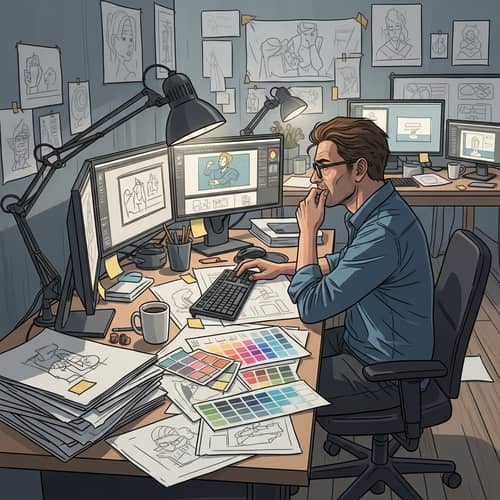 Passionate but Imperfect: Life of a Stressed Graphic Designer