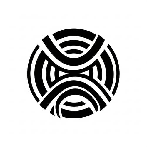 Russian Constructivism Circular Logo Design