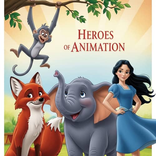 Heroes of Animation Poster | Cartoon Character Prints