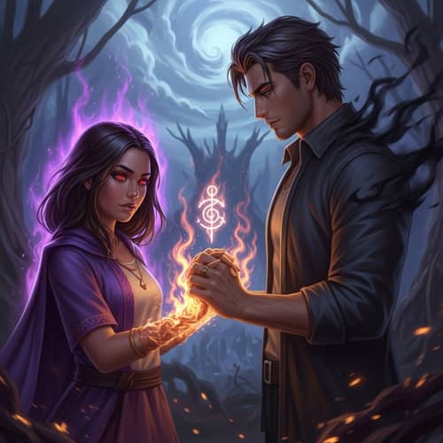 Latin American Girl with Divine Powers and Man with Mysterious Aura