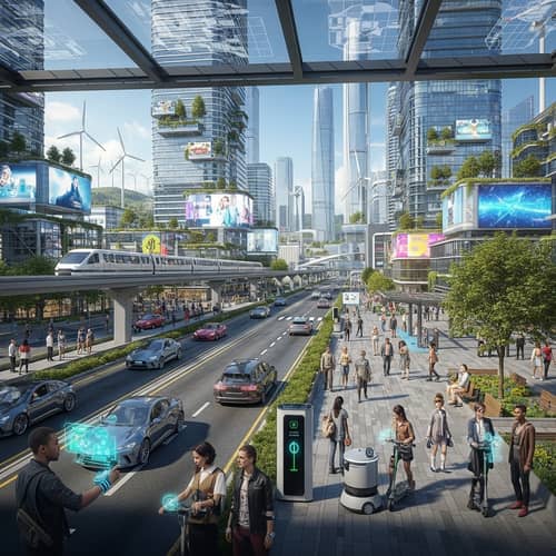 Modern World Representation with Sustainable Technology