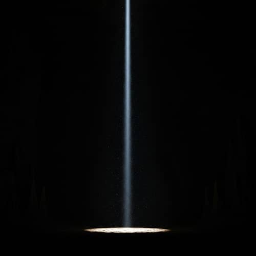 Intense Beam of Light in Mysterious Realm