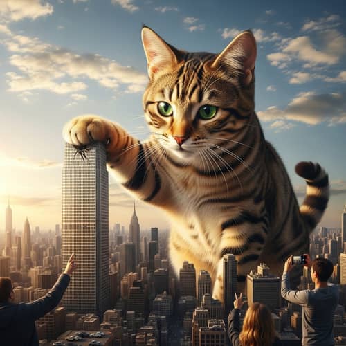 Giant 100m Tall Cat Sculpture | Visit Now