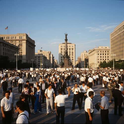 Historical Representation of a City Square, June 4, 1989