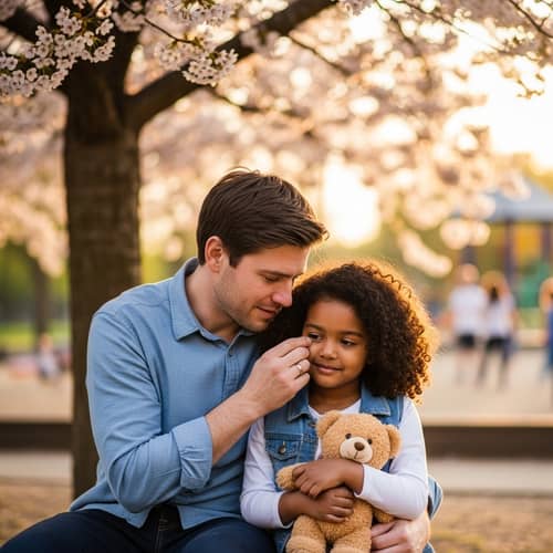 Heartwarming Father-Daughter Moment in Park | Emotional Scene