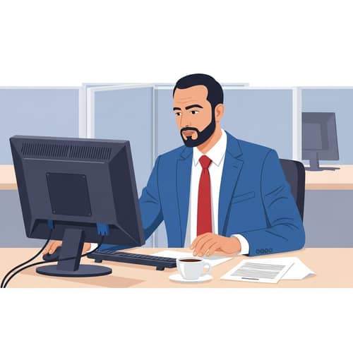 Professional Middle-Eastern Man at Workplace