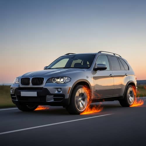 Serene Dusk Setting with BMW X5 E70 | Athletic Lines & Strong Silhouette