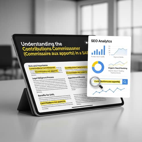Guide to Contributions Commissioner in SARL Company | SEO Optimization