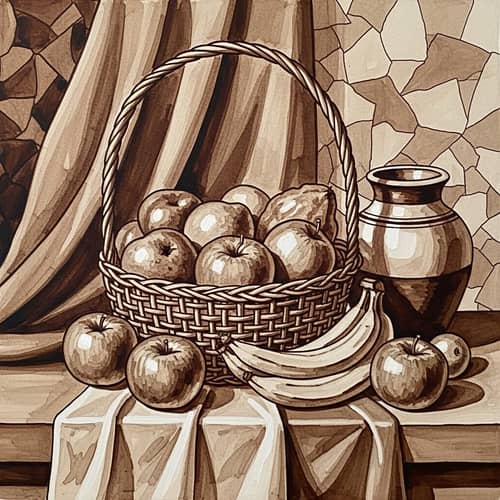 Coffee Painting: Emphasizing Elements & Principles of Art