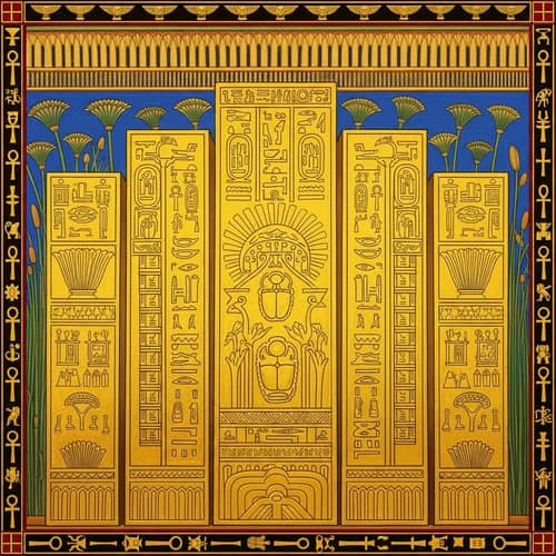 Ancient Tabernacle Golden Boards - Egyptian Artistic Style