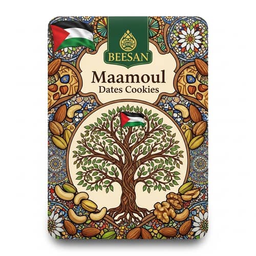 BEESAN Maamoul Dates Cookies Packaging Inspired by Palestinian Culture