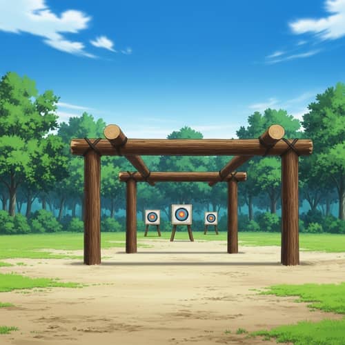 Outdoor Training Field for Archery & Combat | Anime-Inspired Setup