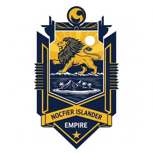 Regal Pacific Islander Empire Emblem: Strength & Power of Patriarchy
