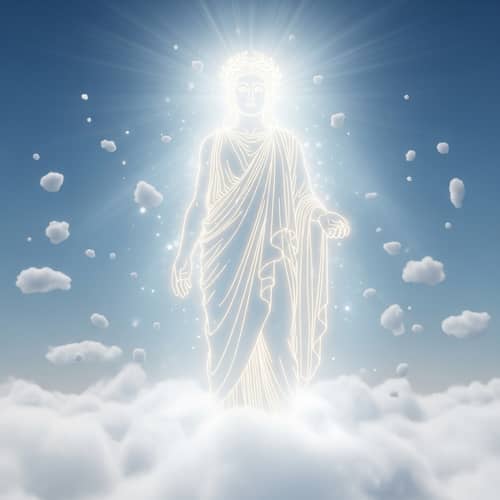 Divine Deity - Serene Figure of Peace and Wisdom