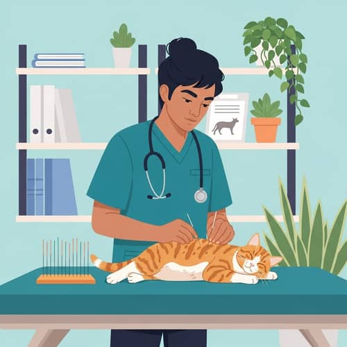Veterinary Acupuncture for Cats: Tranquil Treatment Guide