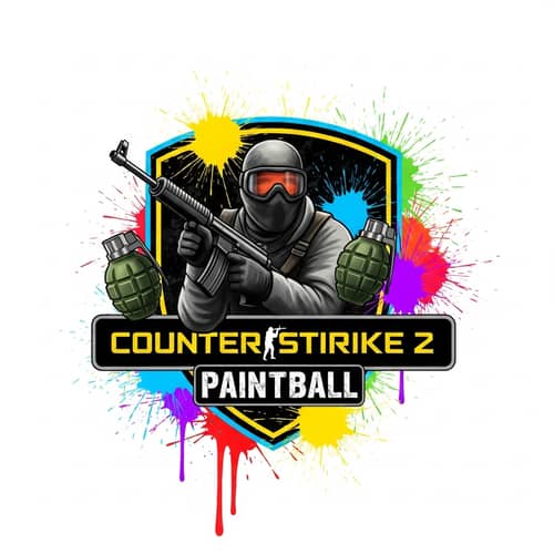 Counter Strike 2 Paintball Logo Design
