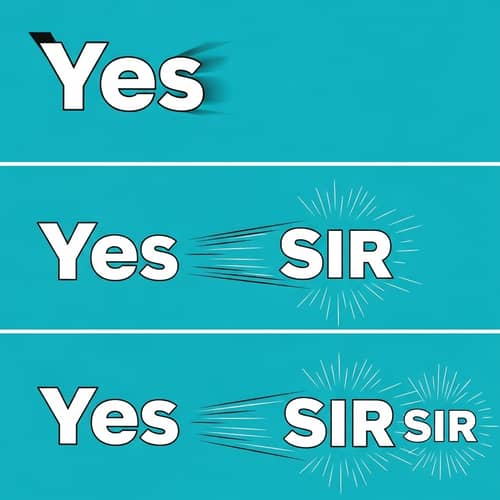 Animated 'Yes Sir' Gif: Affirmation and Respect