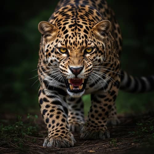 Fierce Predator in Natural Habitat