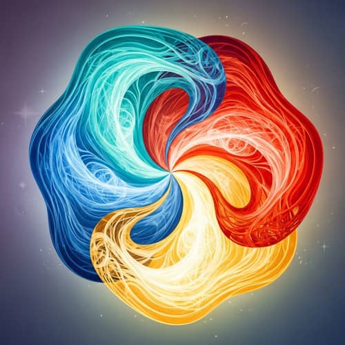 Trinity Concept: Symbolic Unity in Abstract Illustration