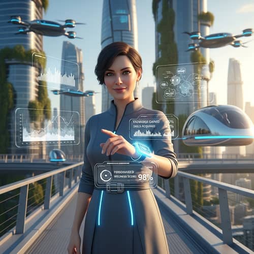 Futuristic Representation of Personal Growth - Explore Advanced Self-Development