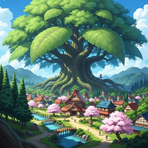 Enchanting Leaf Village Inspired by Naruto