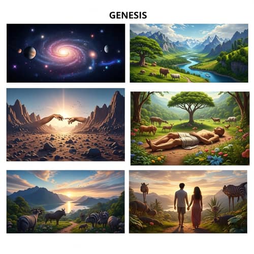 Genesis Creation Story: Cosmic Evolution to Garden of Eden