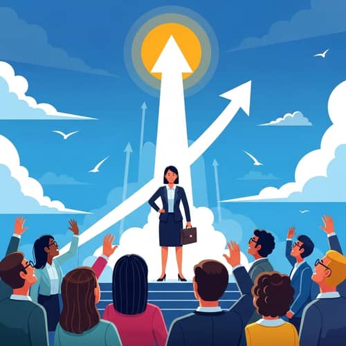 Empowering Diversity: Professional Profile Boost Concept Illustration