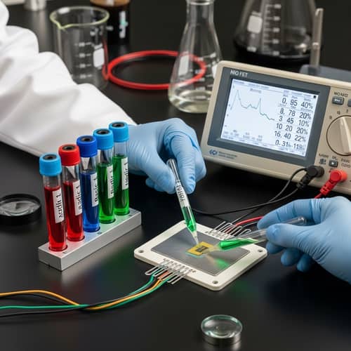 NiO FET pH Sensitivity Test: Experimental Analysis