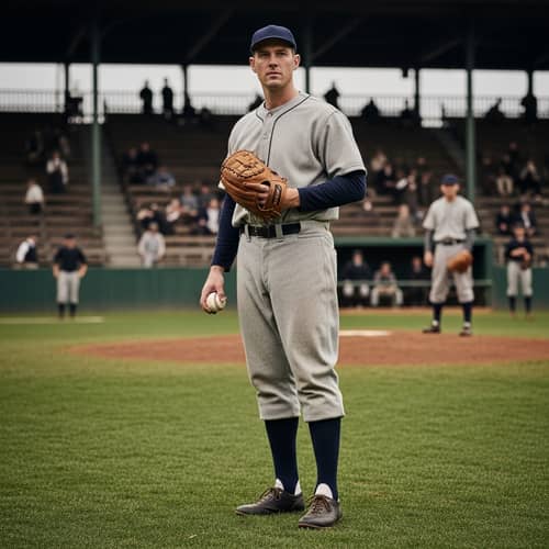 Vintage Baseball Scene with Andrew 'Rube' Foster