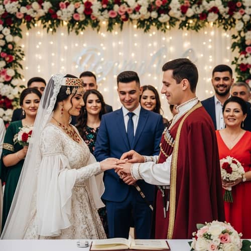 Azeri-Russo Wedding Ceremony: Joyful Cultural Fusion