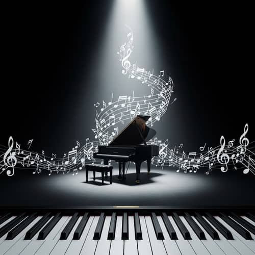 Power of Music: Grand Piano Performance on Stage