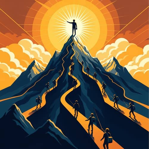 Abstract Leadership Vision - Inspiring Guidance Scene