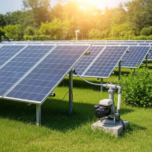 Robust Solar Garden with Water Pump for Efficient Irrigation