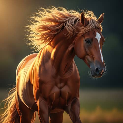 Dynamic Horse Illustration | Strength & Graceful Pose