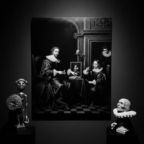 Darkly Themed 17th Century Art Piece