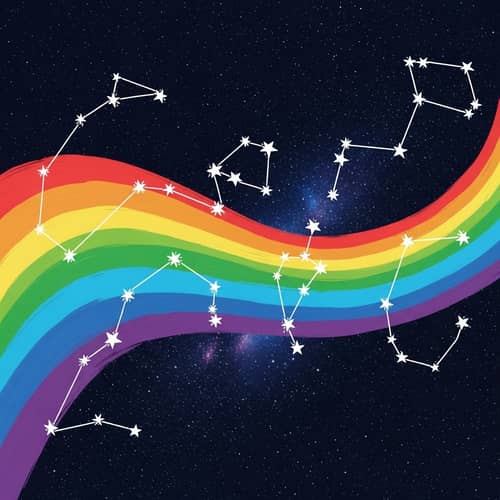 Spectrum of Gender Identity Art: Celestial Constellations