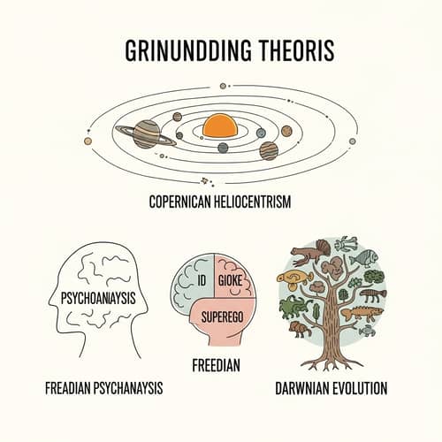 Copernican, Freudian, Darwinian Theories Visualized
