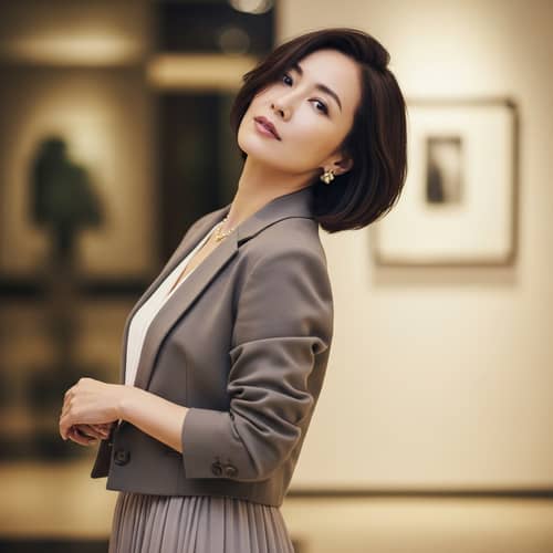 Bobbed Hair Beauty Similar to Kiko Mizuhara