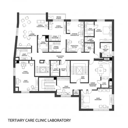 Detailed Tertiary Care Clinic Laboratory Blueprint