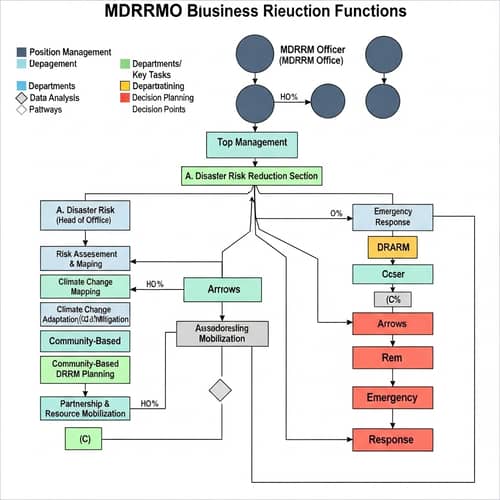 MDRRMO Business Flow Chart: Hierarchy & Interconnections