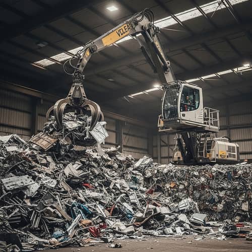 Efficient Scrap Metal Loading | Mechanical Manipulator Operations