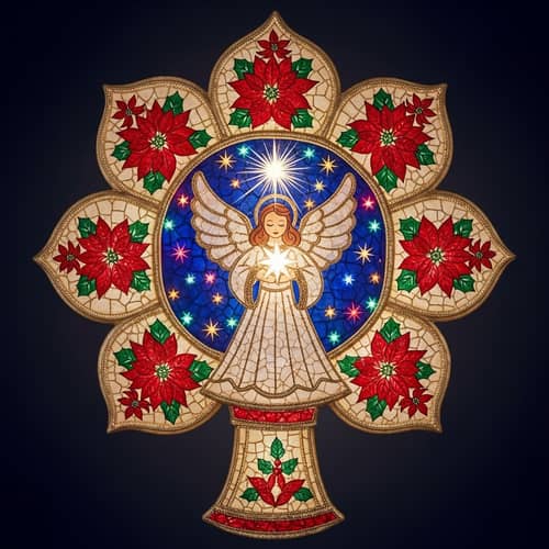 Traditional Christmas Parol with Angel | Festive Decor