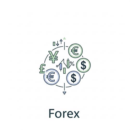 Global Currency Exchange Icon Design | International Trading Symbol