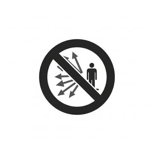 No Discrimination Logo Design in Grayscale