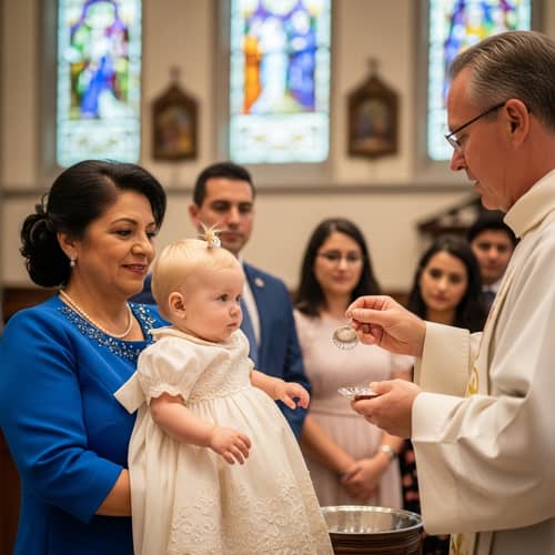 Beautiful Baptism Ceremony in Traditional Church - Heartwarming Moment